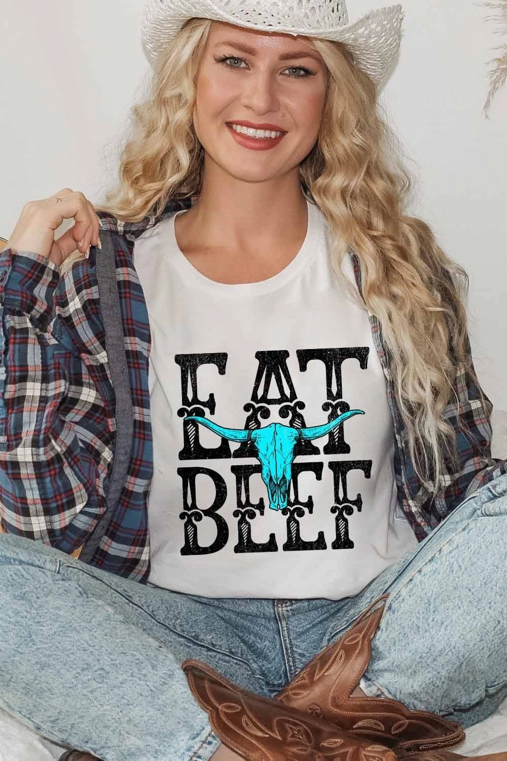 Eat Beef Graphic Tee Comfortable Design