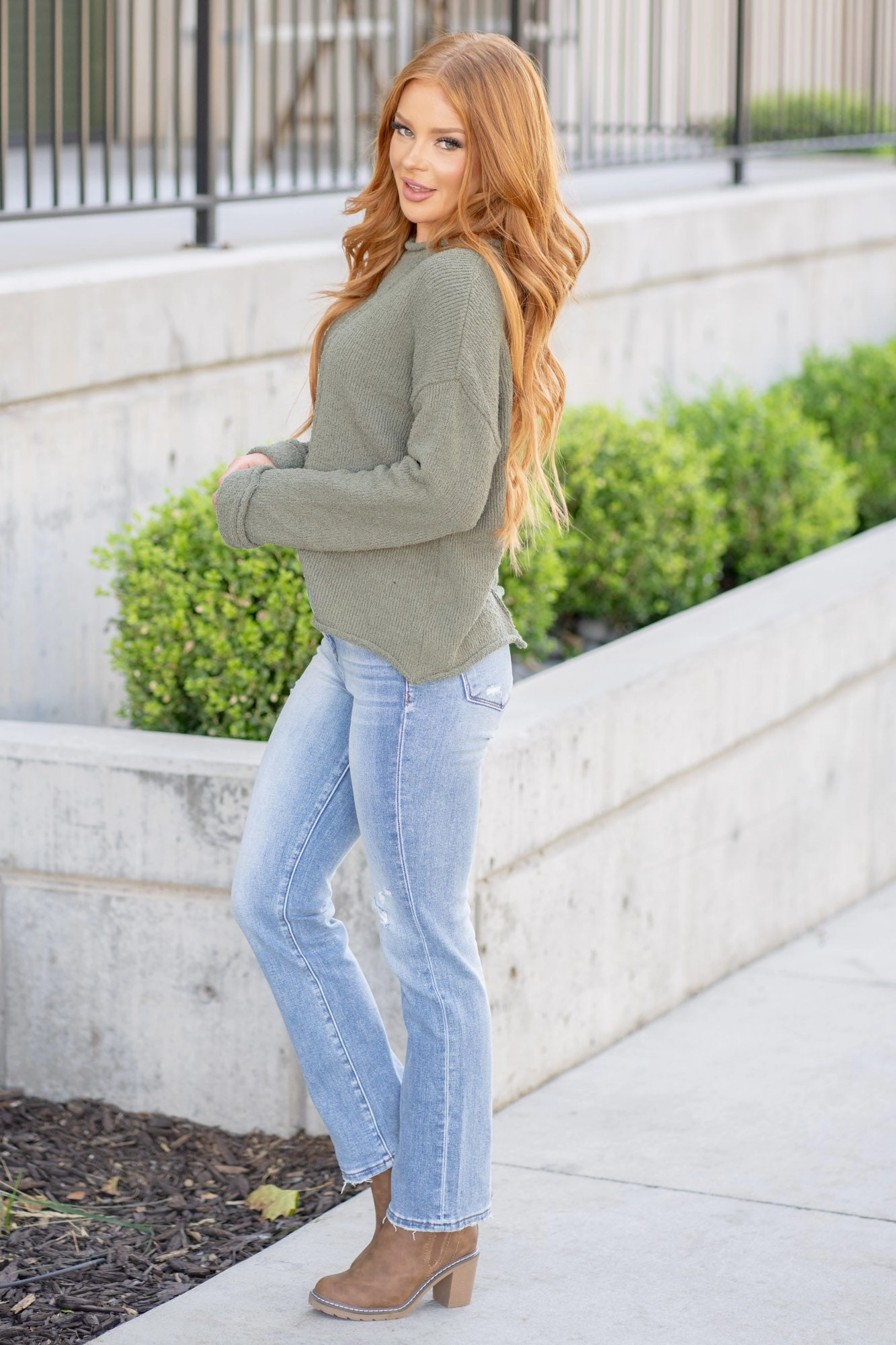 Premium Denim Contemporary Look Echo High Rise Ankle Straight Leg Regular & Plus Sizes