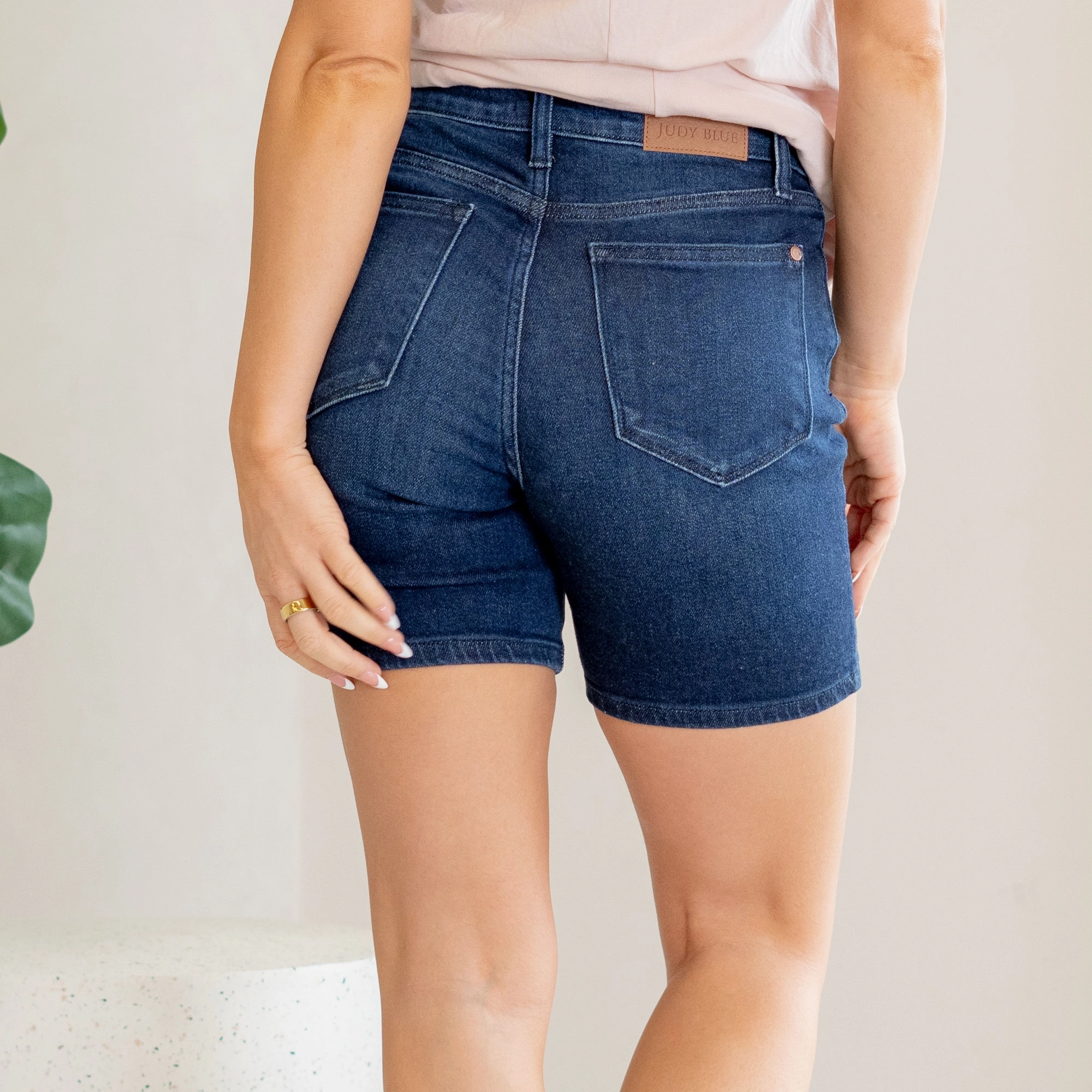 Fashionable Fit Anti Fade Technology Sunkissed High Waist V Front Bermuda Shorts Regular & Plus Sizes