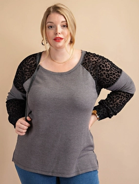 HighDensityFoam PLUS Sheerly Leopard Thermal Top-2 colors*