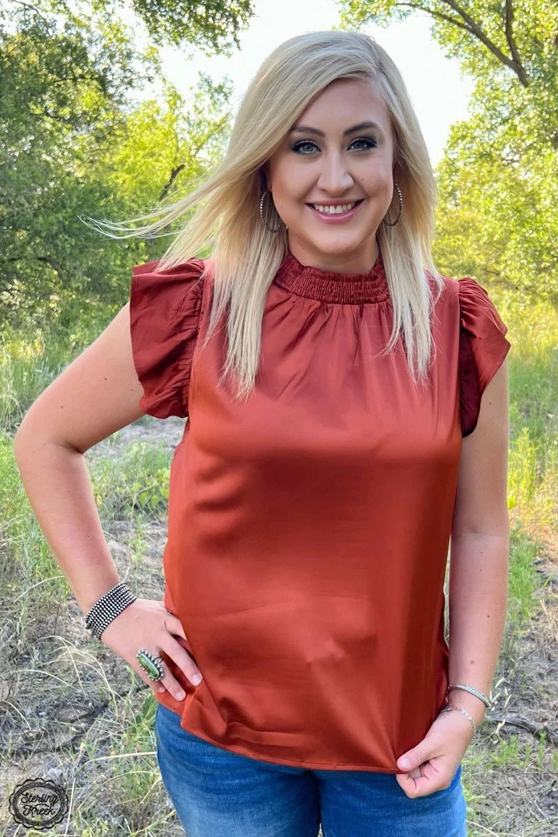 Rustic Babydoll Top MultiPocket Design