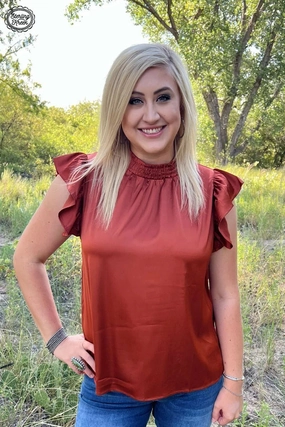 Rustic Babydoll Top Contoured Armhole Design