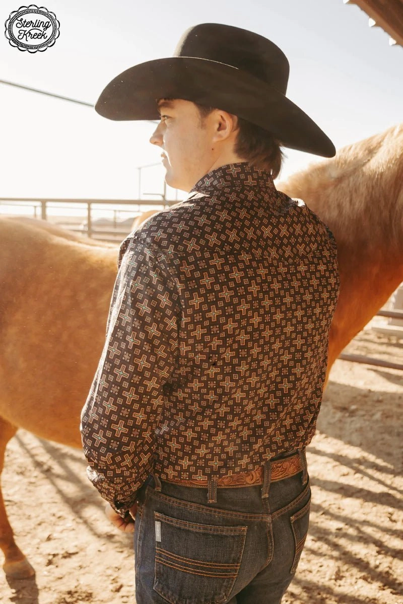 ElasticTrimming SlimFitAdaptation Mens Red Cloud Button Up