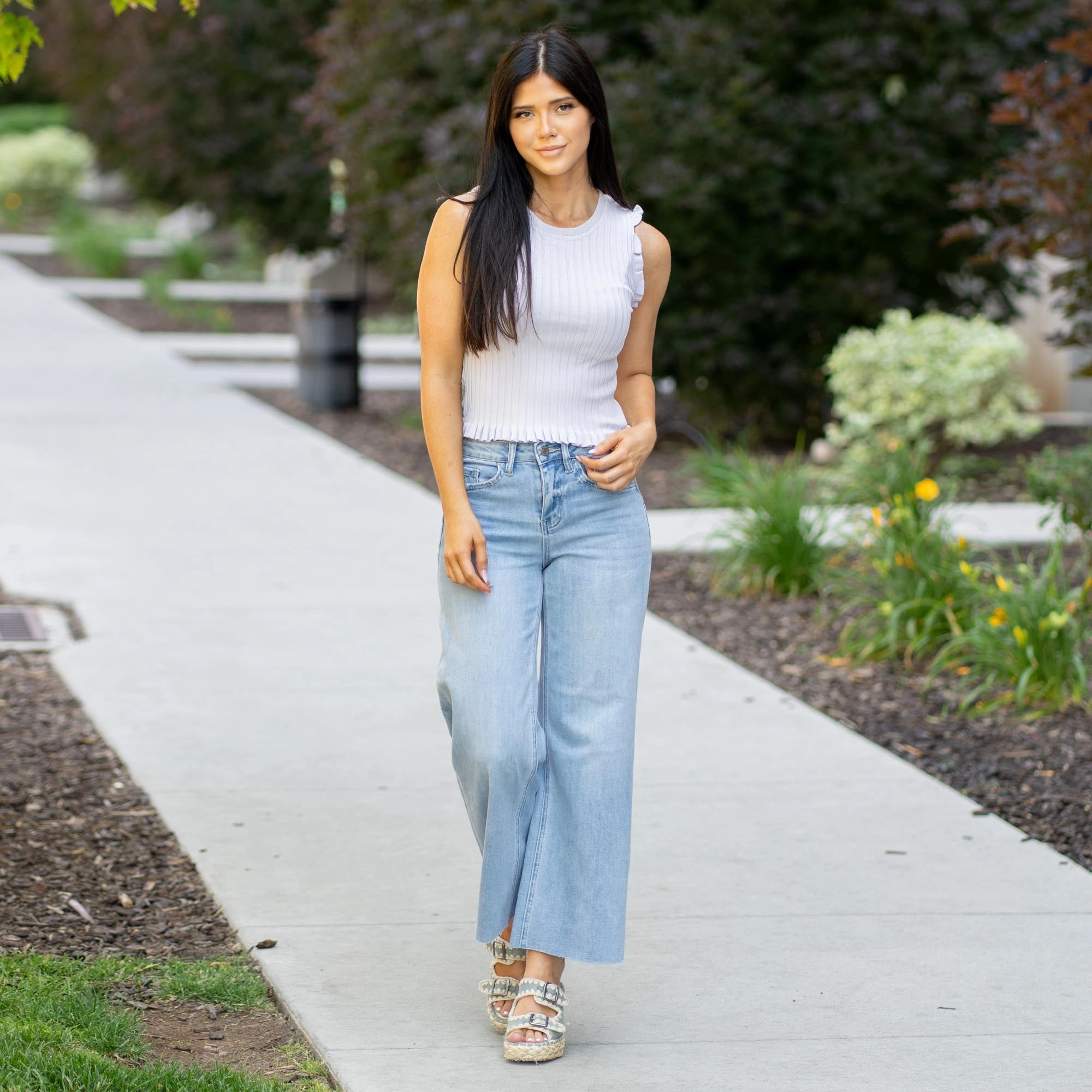 Quality Basic Reliable Fit Ben Rinnes High Rise Wide Leg Regular & Plus Sizes