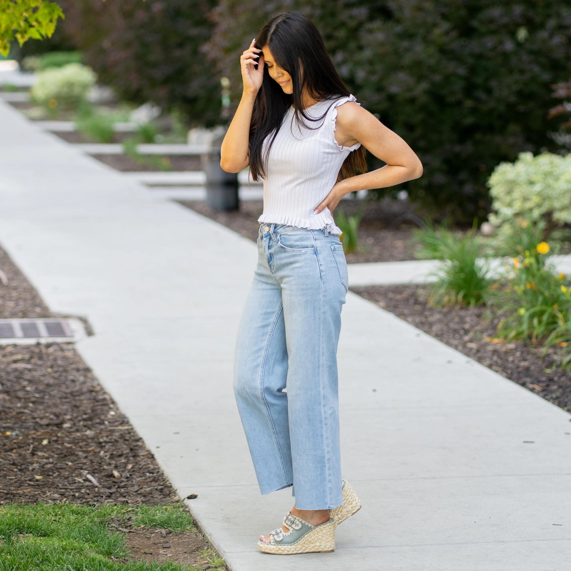 Ben Rinnes High Rise Wide Leg Regular & Plus Sizes Outdoor Casual Durable Eco Friendly