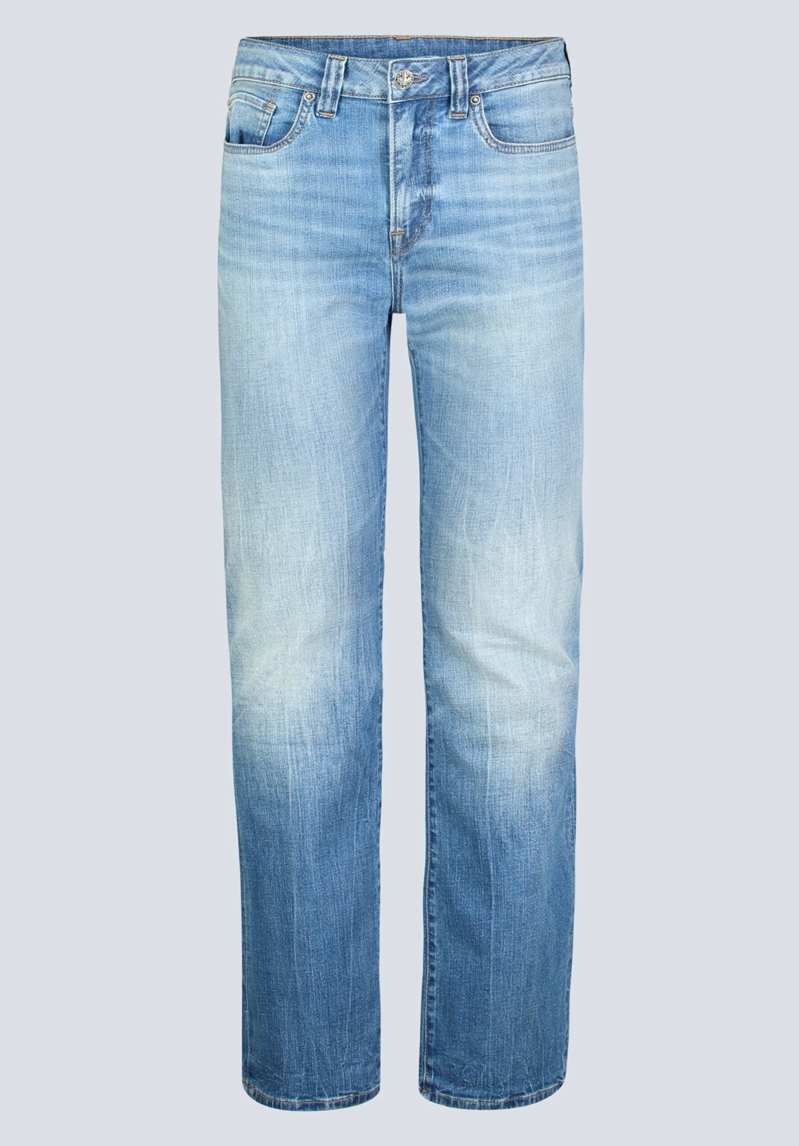 Slim Boot King Men's Jeans, Veined and Sanded Indigo - BM26004 Core Look Soft Aesthetic