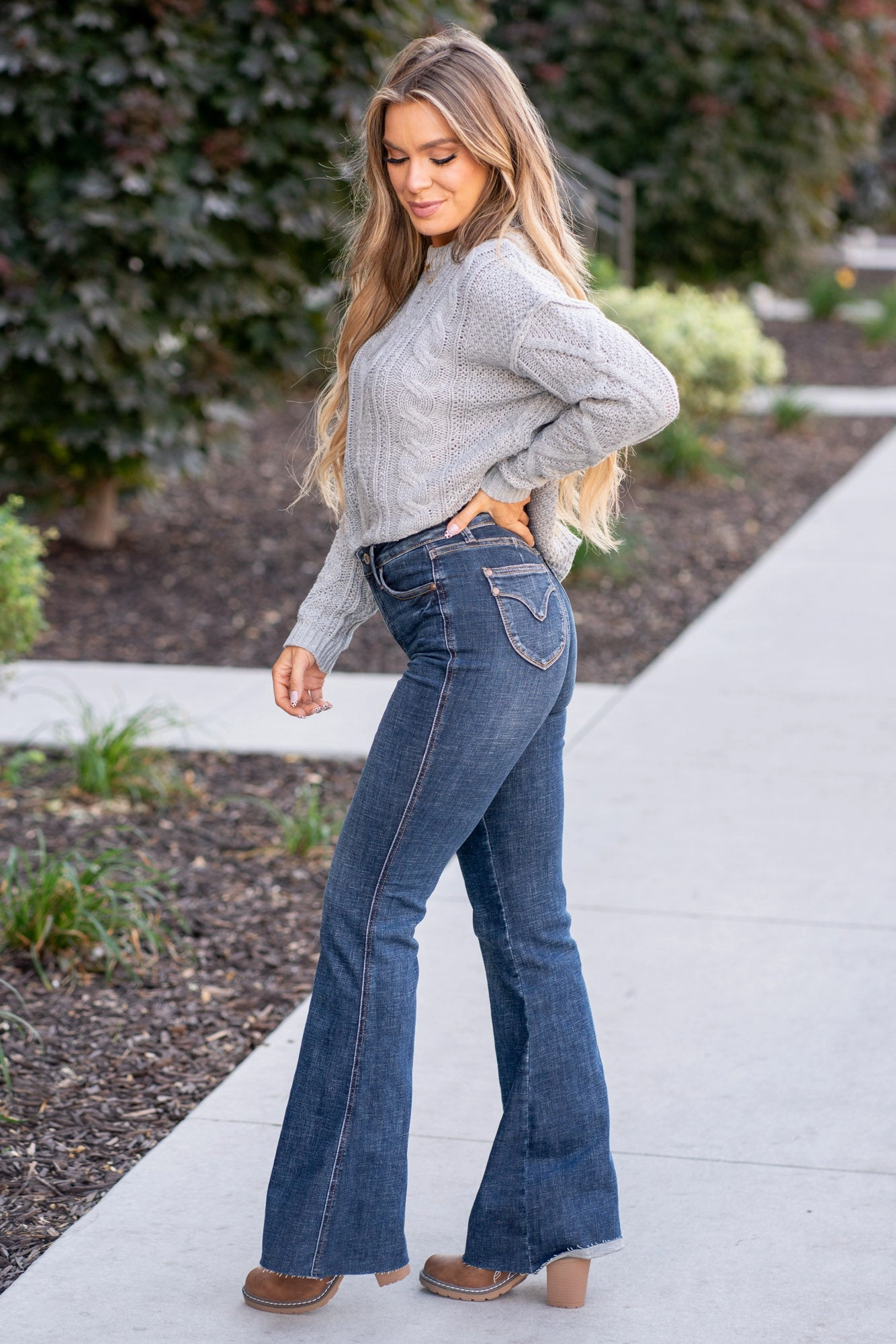 Newcastle High Rise Tummy Control Top Flare Regular & Plus Sizes Low Effort Non Toxic Textile Certified