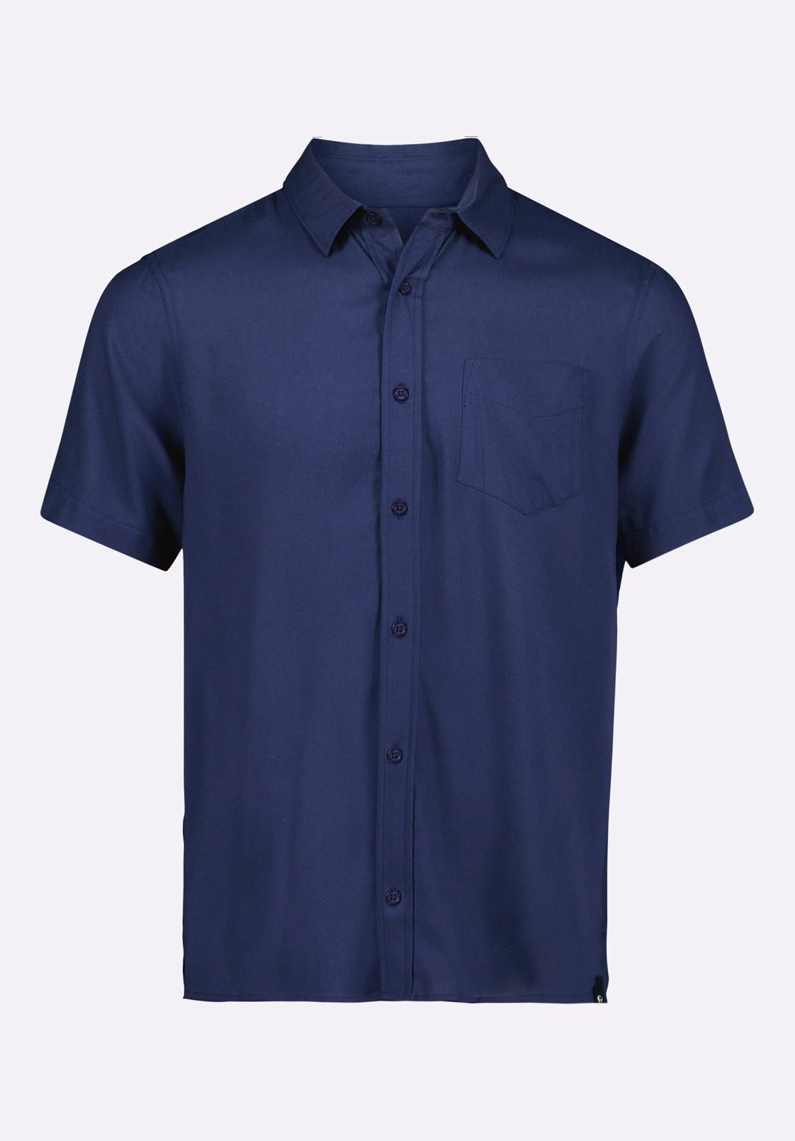 Luxurious Feel Mesh Insert Sirilo Men's Fitted Short Sleeve Shirt, Whale - BM24594