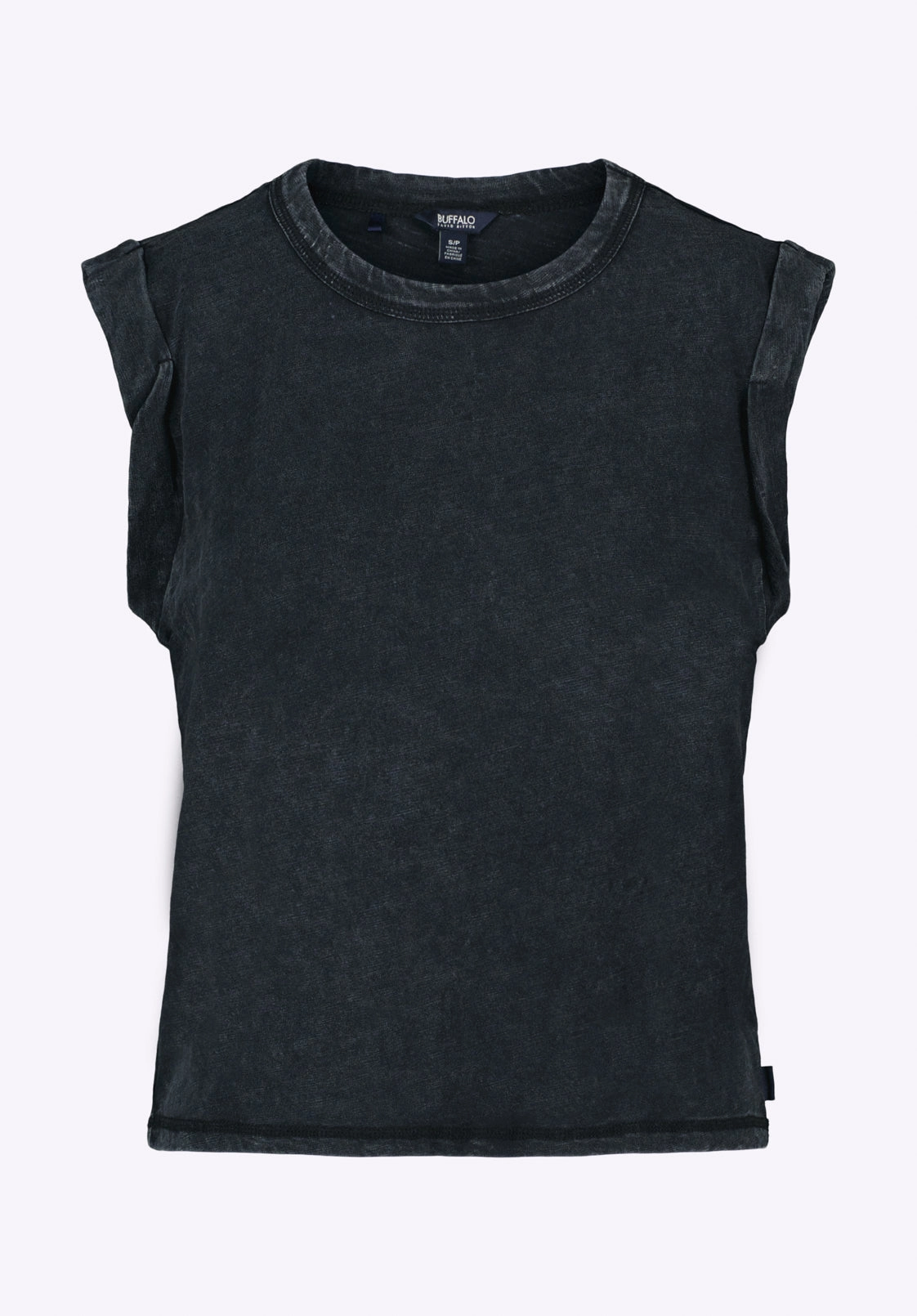 Elayne Women??s Sleeveless Top, Black - KT0230P Basic Tee