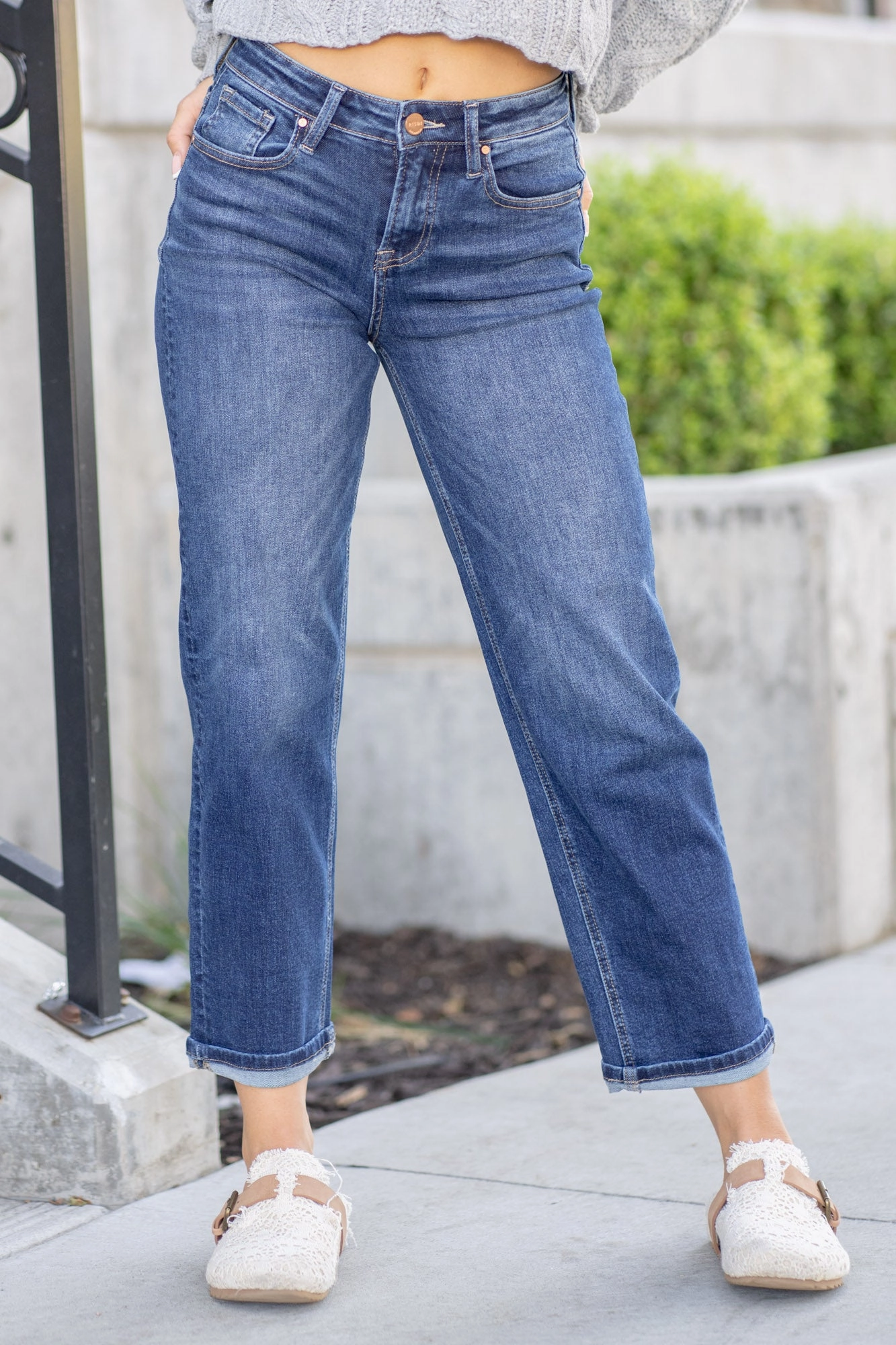 Athlete Fit Modern Autumn Days Trendy Fit Ember High Rise Crop Boyfriend Regular & Plus Sizes