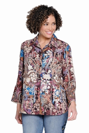 Embroidered Collared Shirt - Multi MoistureManagementSystem