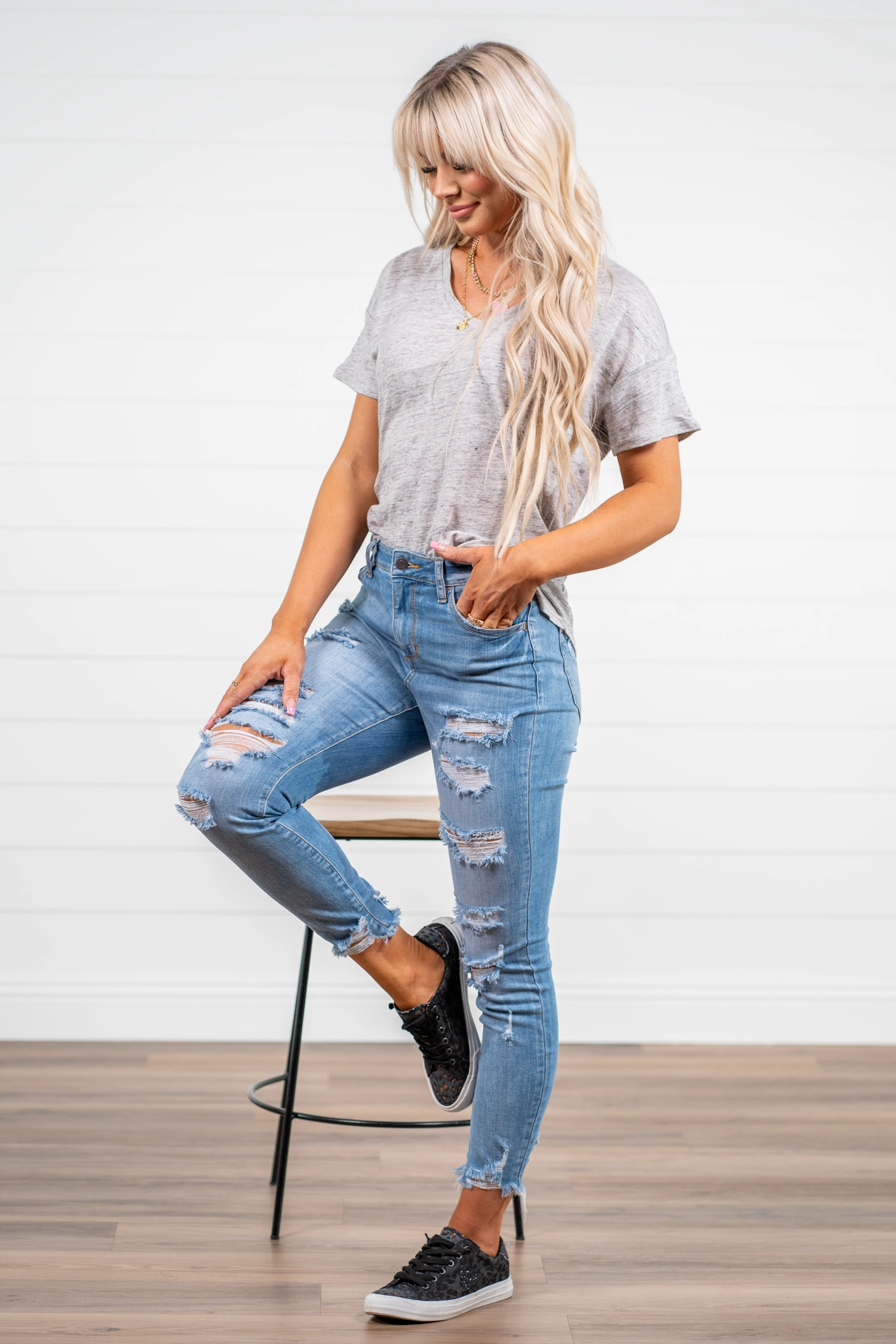 Emery High Rise Ankle Skinny Stretch Classic Wear