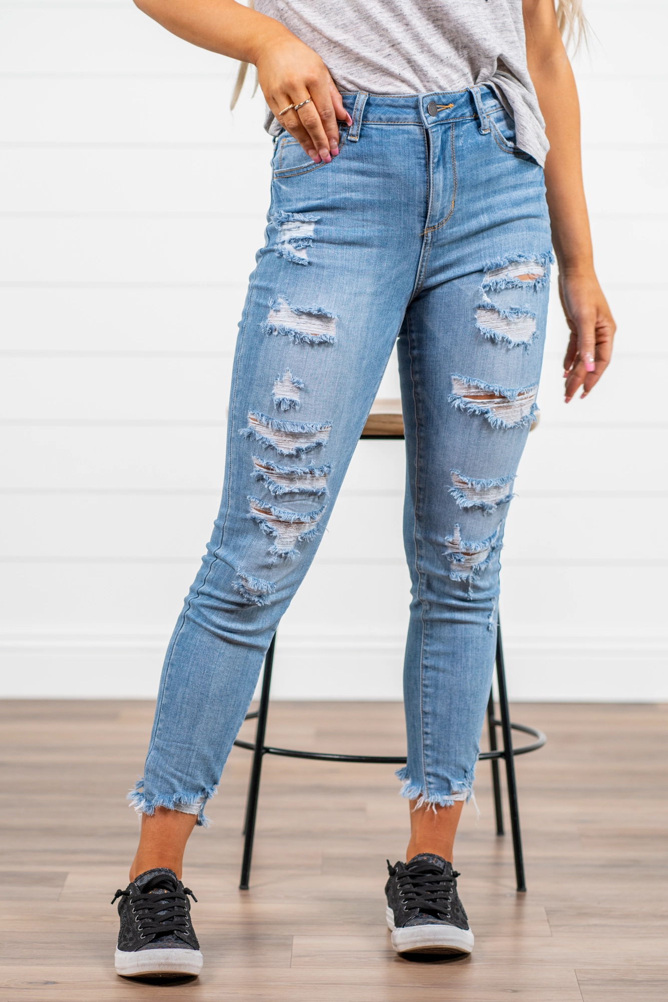 Emery High Rise Ankle Skinny Creative Look Elegant Road Trip