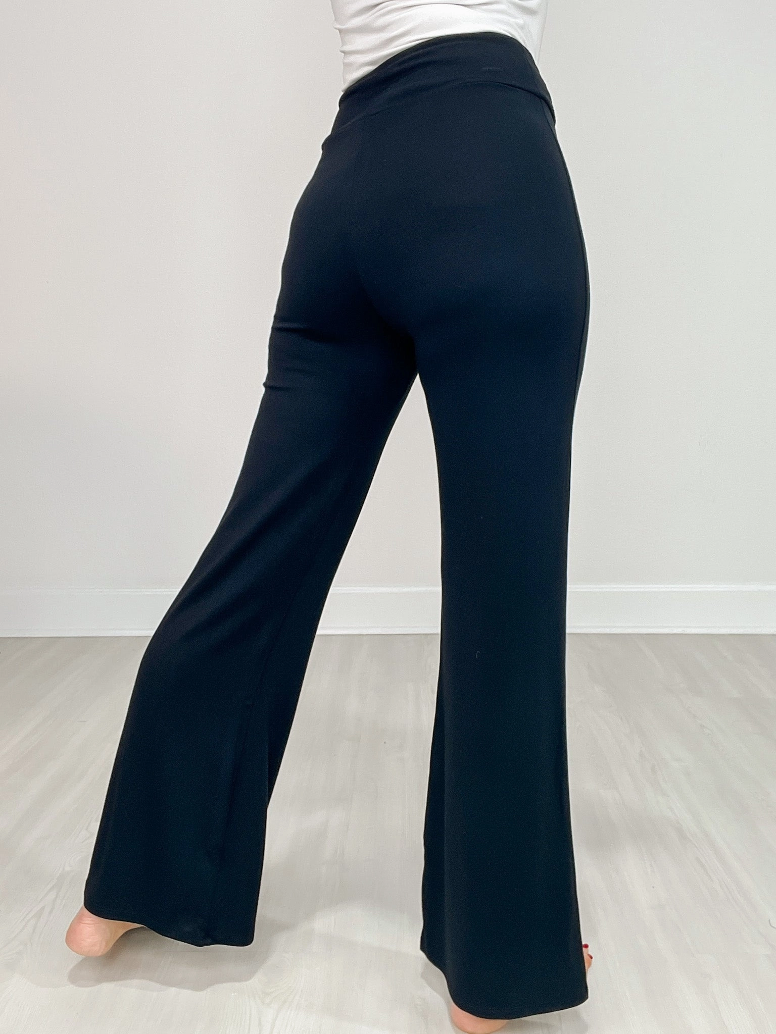 Crosspleat Flare Lounge Pants Unisex Outfit