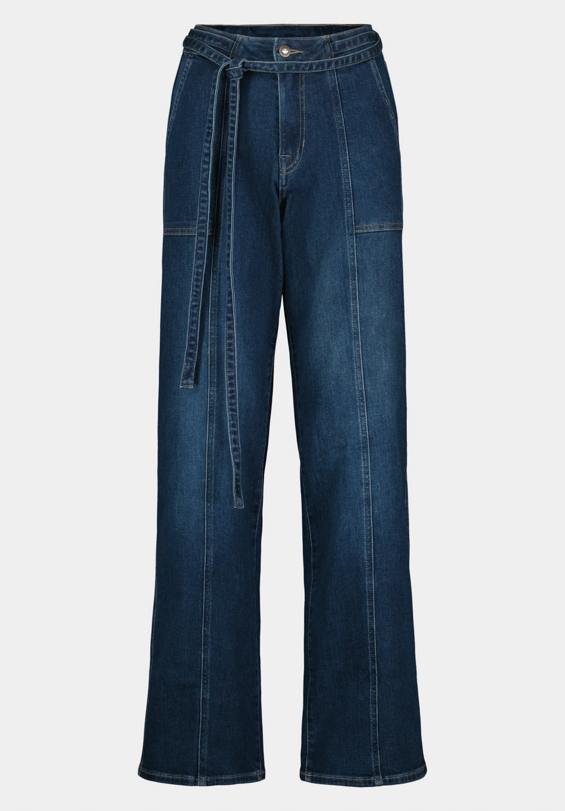 Minimalist Elegant High Rise Wide Leg Addie Women's Jeans, Indigo - BL16133