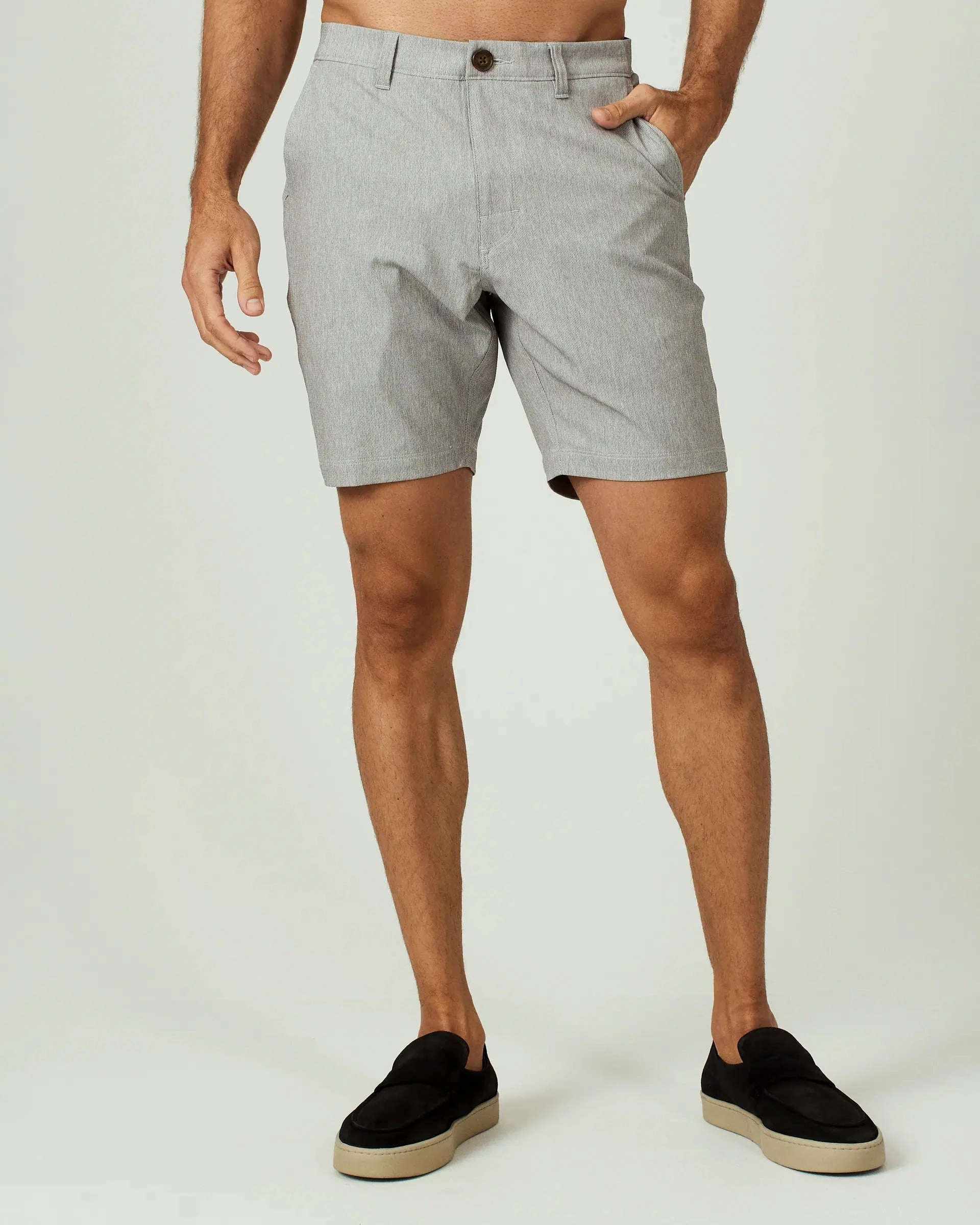 Everest 8" Short | Light Grey Light Fabric