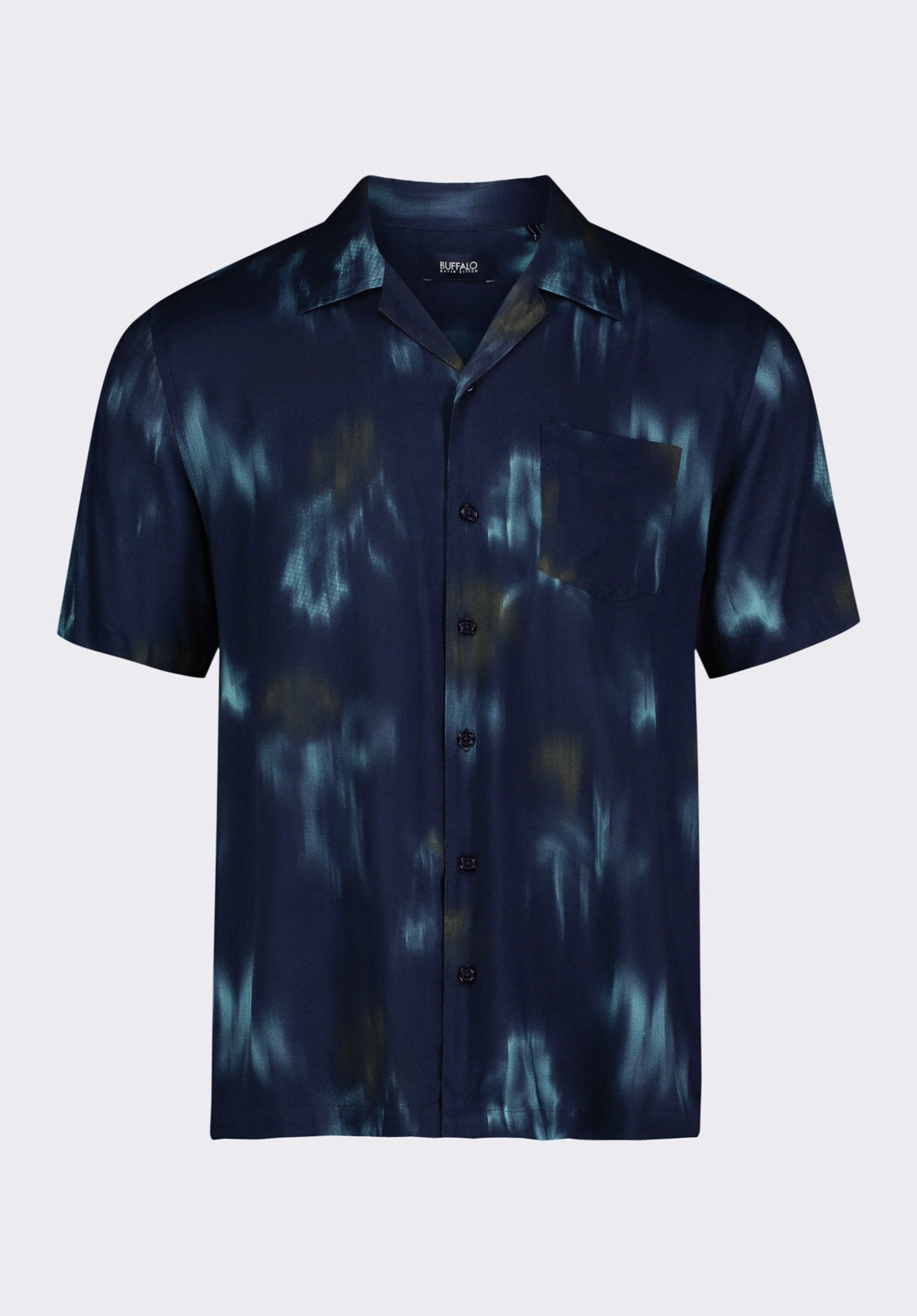 Trendy Outfit Rugged Style Sandro Men's Printed Short-Sleeve Camp Shirt, Whale - BM24559