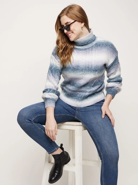 Comfy Vibes Essential Knit Madame Off-White Jacquared Sweater