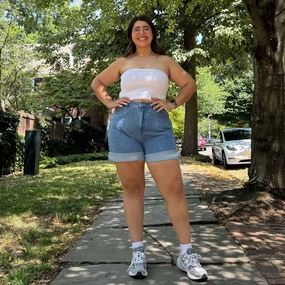 Silk Touch Durable Weave Original Denim Shorts - Light Wash *Clearance Sale*