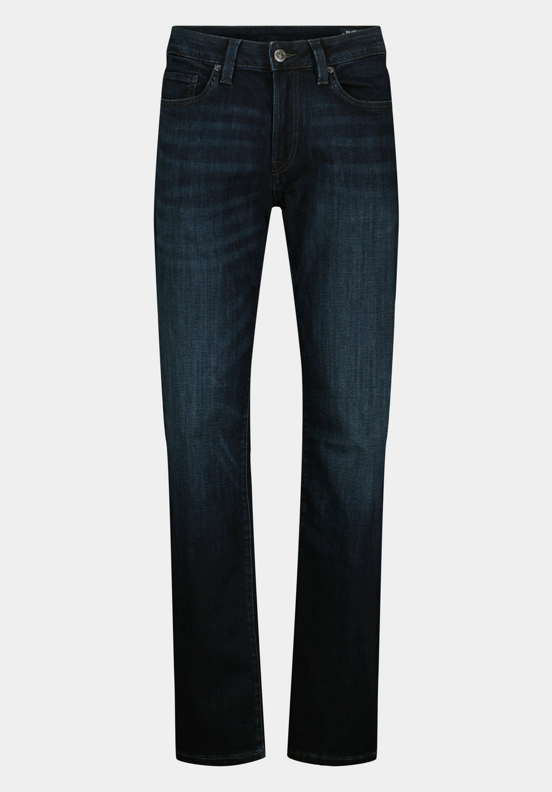 Blended Style Student Outfit Work Ready Relaxed Straight Driven Men's Jeans in Authentic Indigo - BM22137