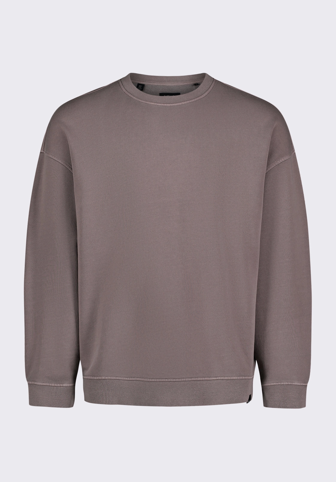 Famke Men's Relaxed Crewneck Sweatshirt, Driftwood - BM24541 Breathable mesh