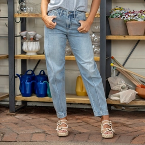 Party Look Sunny Vibes Couple Look Wildflower High Rise Side Panel Barrel Fit Regular & Plus Sizes