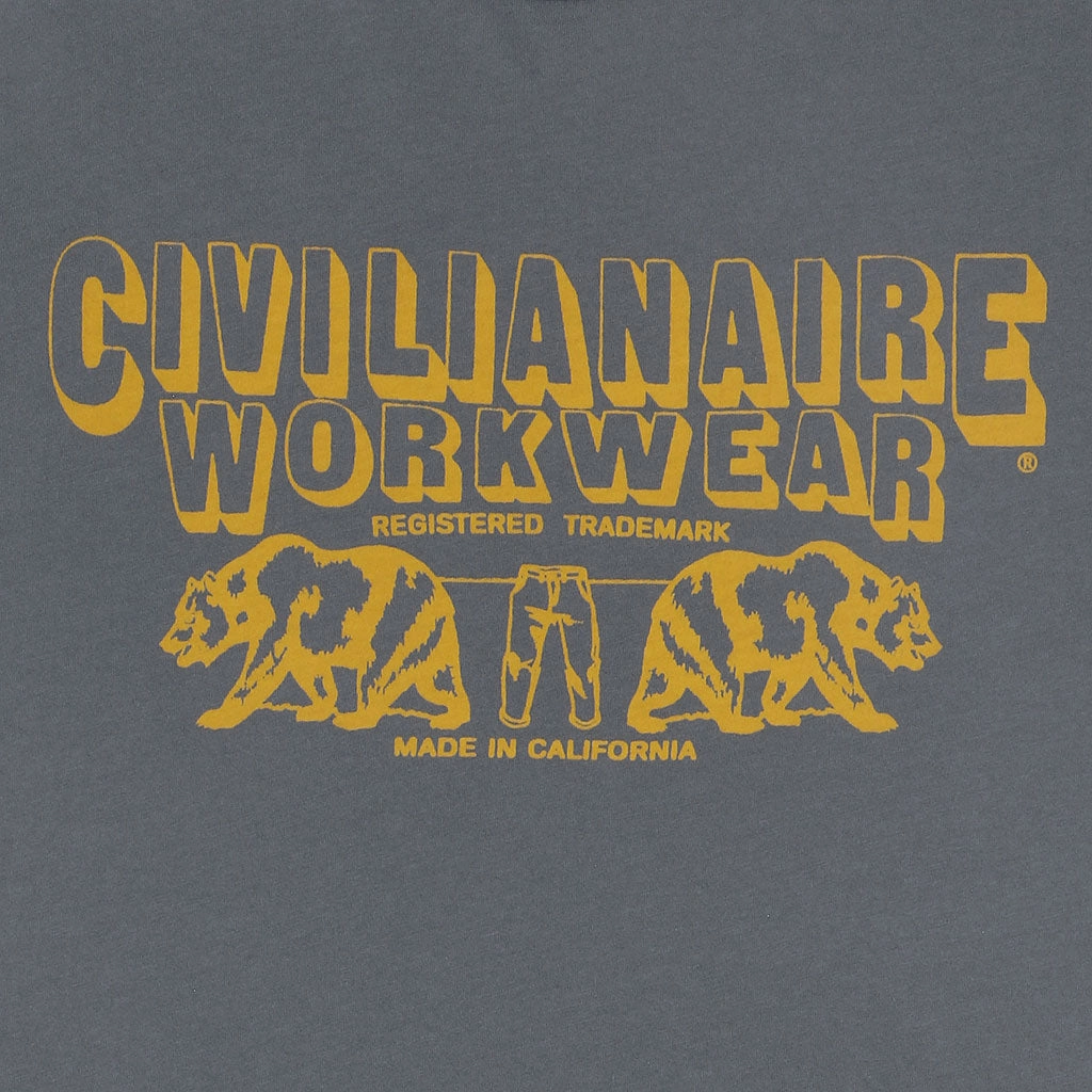 "Workwear Bears" Short Sleeve Men's Crew Neck Tee - Coal Sporty T-shirt SublimatedPrint