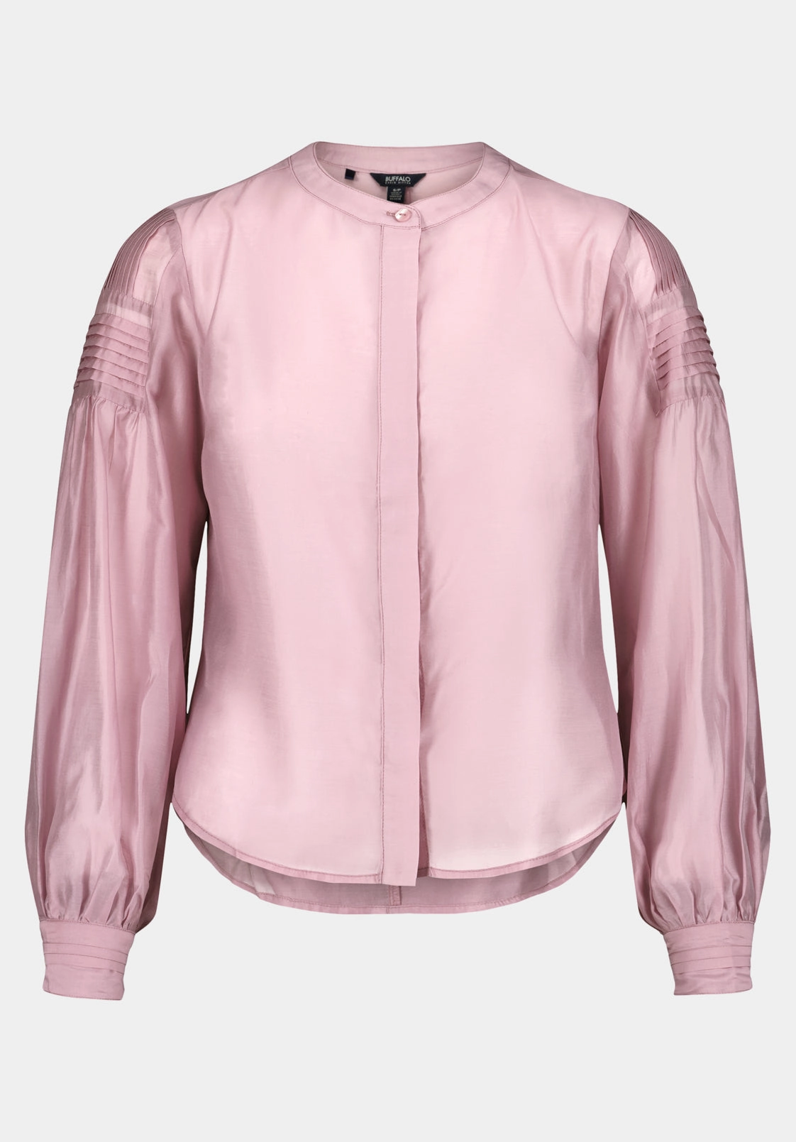 Fifi Women's Pleated Shoulder Detail Long Sleeve Blouse, Burnished Lilac - WT0211 Airflow Ventilation System All Day Comfort Tech