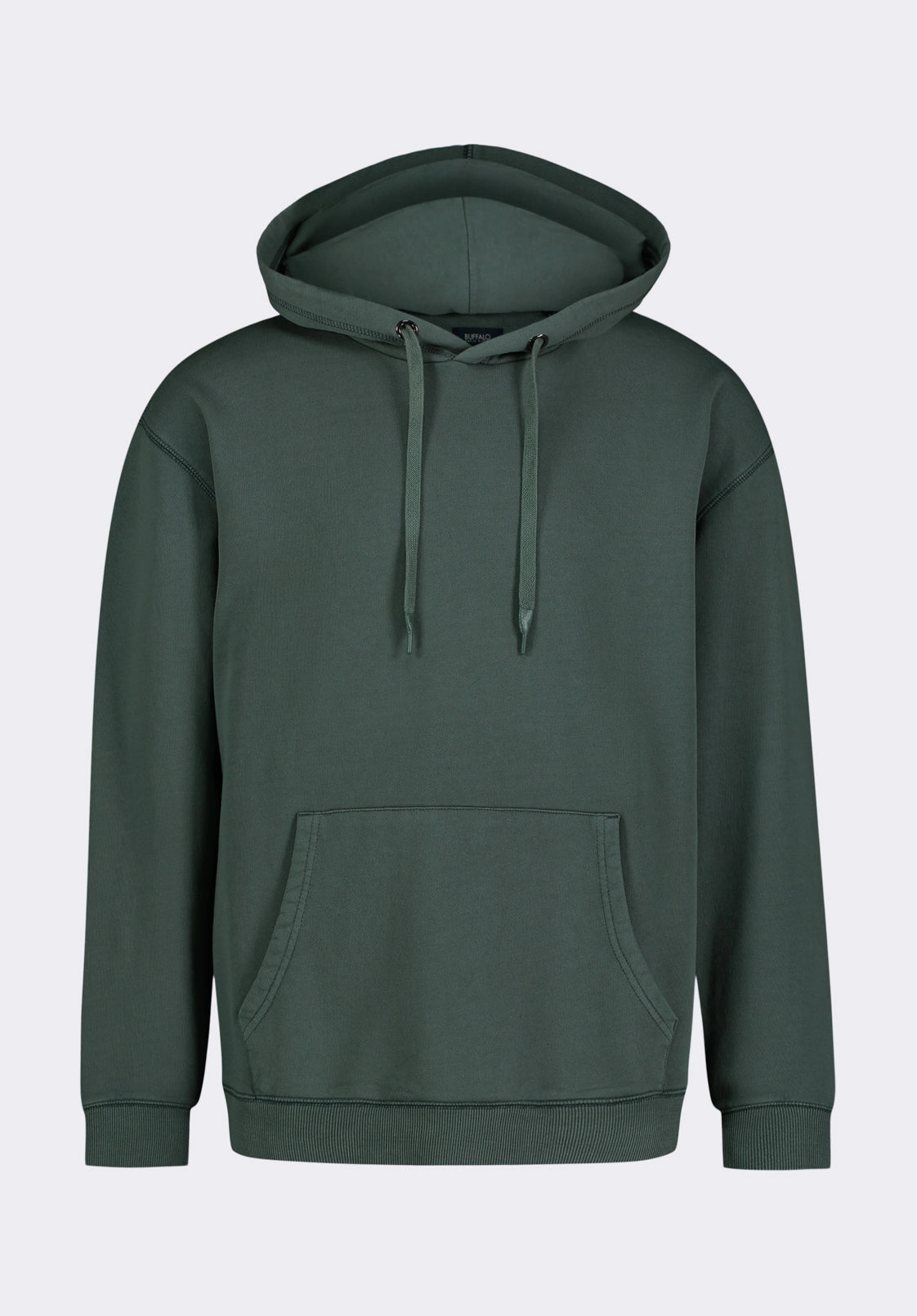 Canadian style Holiday Wear Finley Men's Relaxed Hooded Sweatshirt, Dark Forest Green - BM24534