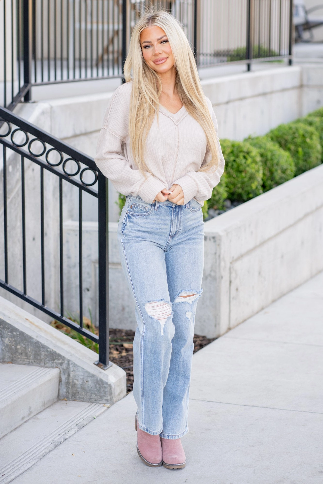 Eagle Bay High Rise 90's Magic Straight Leg Regular & Plus Sizes Rainy Day Everyday Modern Minimalist Creative Look Home Comfort