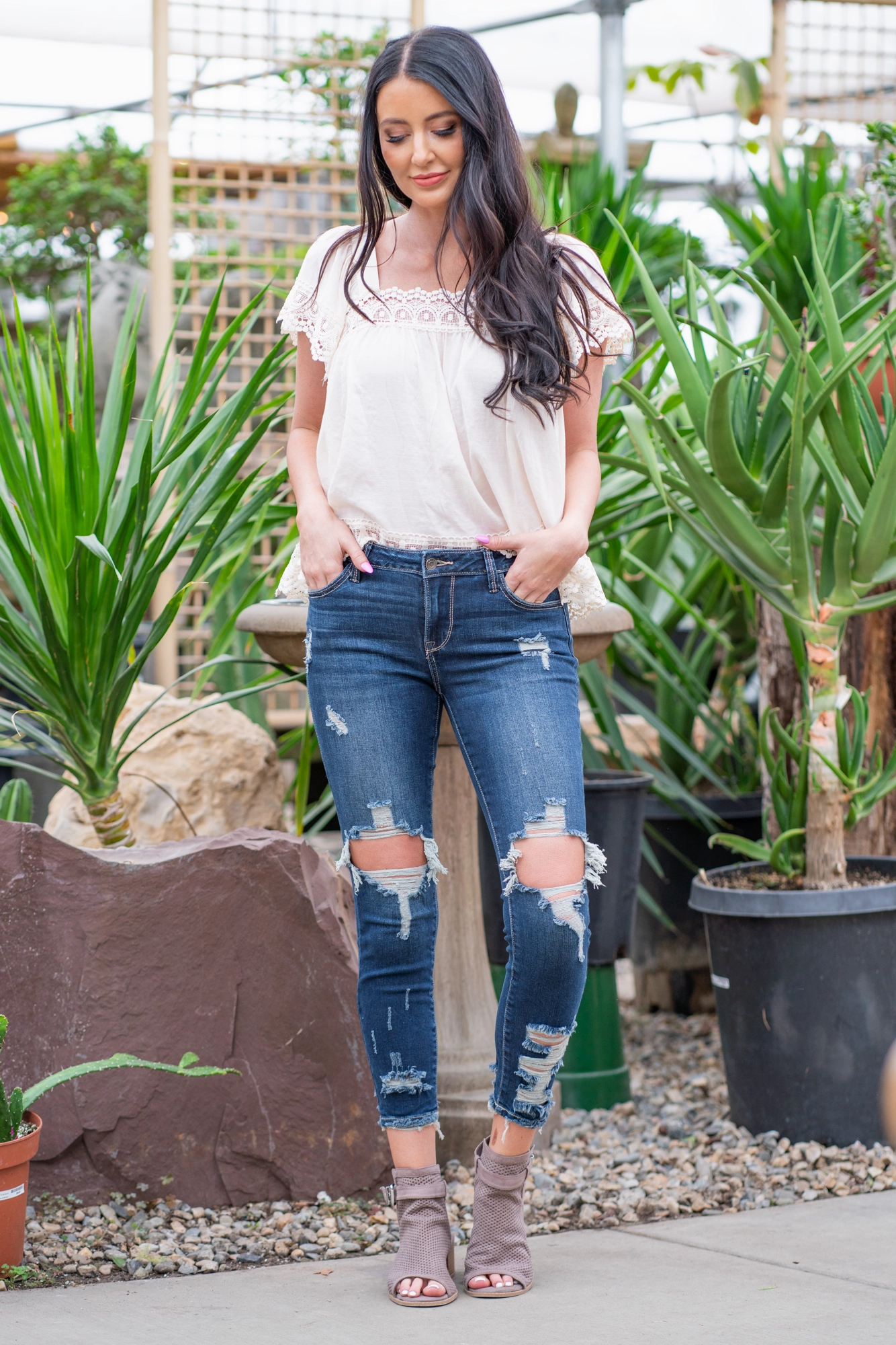 Basic Outfit Holly Springs Mid Rise Ankle Skinny