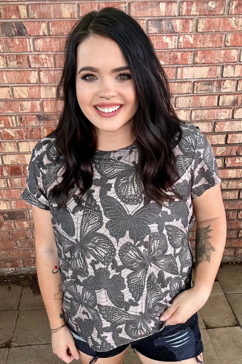 Sterling Kreek Love Is Like A Butterfly Top Variable Tension Adjustment DoubleStitched Construction