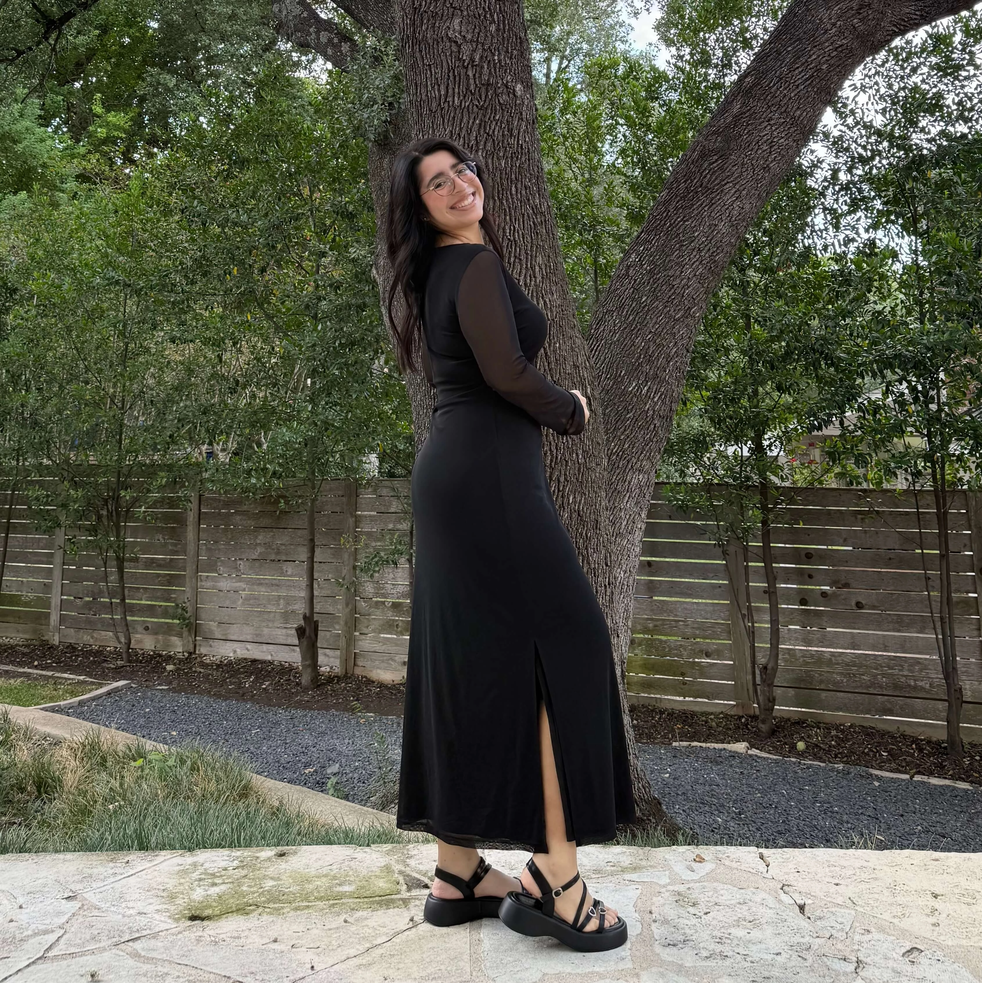 Long-Sleeve Flora Dress - Black *Clearance Sale* Fall Style