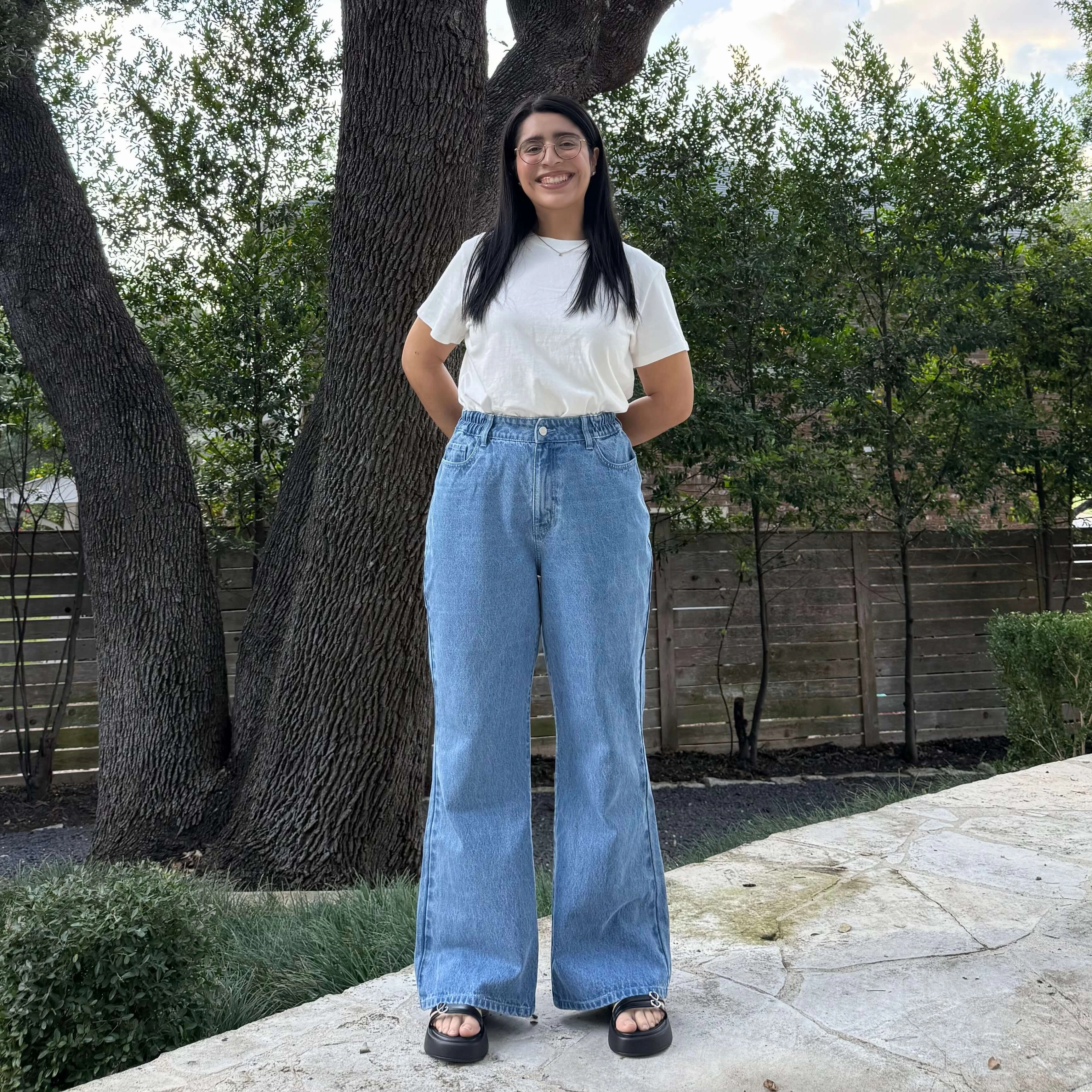 Non Binding Cuffs 29" Inseam Bootcut Jeans - Light Wash *Clearance Sale*