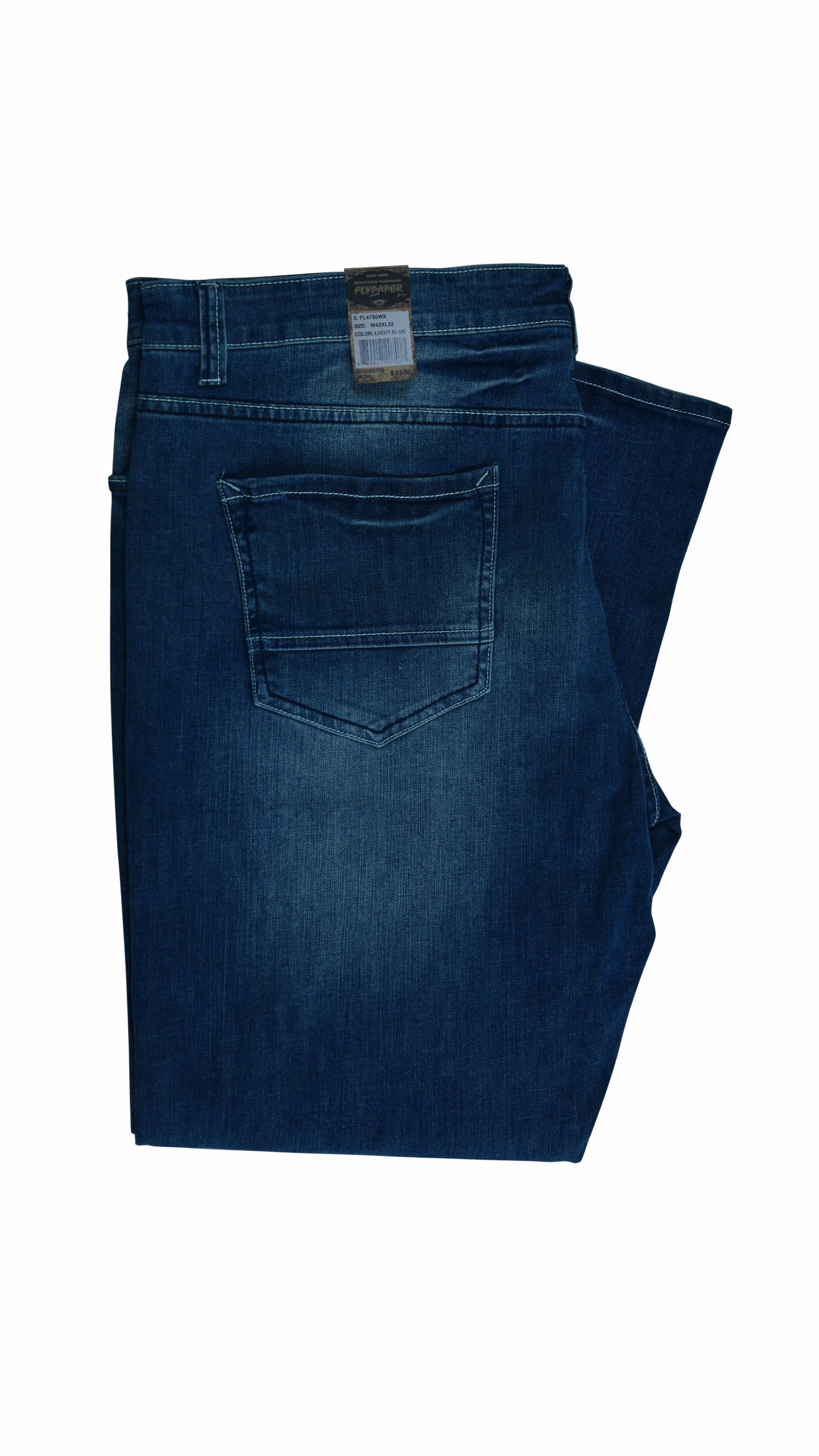 Holiday Vibes Evening Stroll Picnic Style Shopping Day Vibrant Office Wear Flypaper Men??s Big & Tall Bootcut Blue Jeans Regular Fit