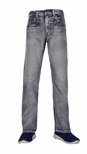 Flexible Waistband Flypaper Men's Bootcut Jeans Regular Fit Light Blue Wash 100% Cotton