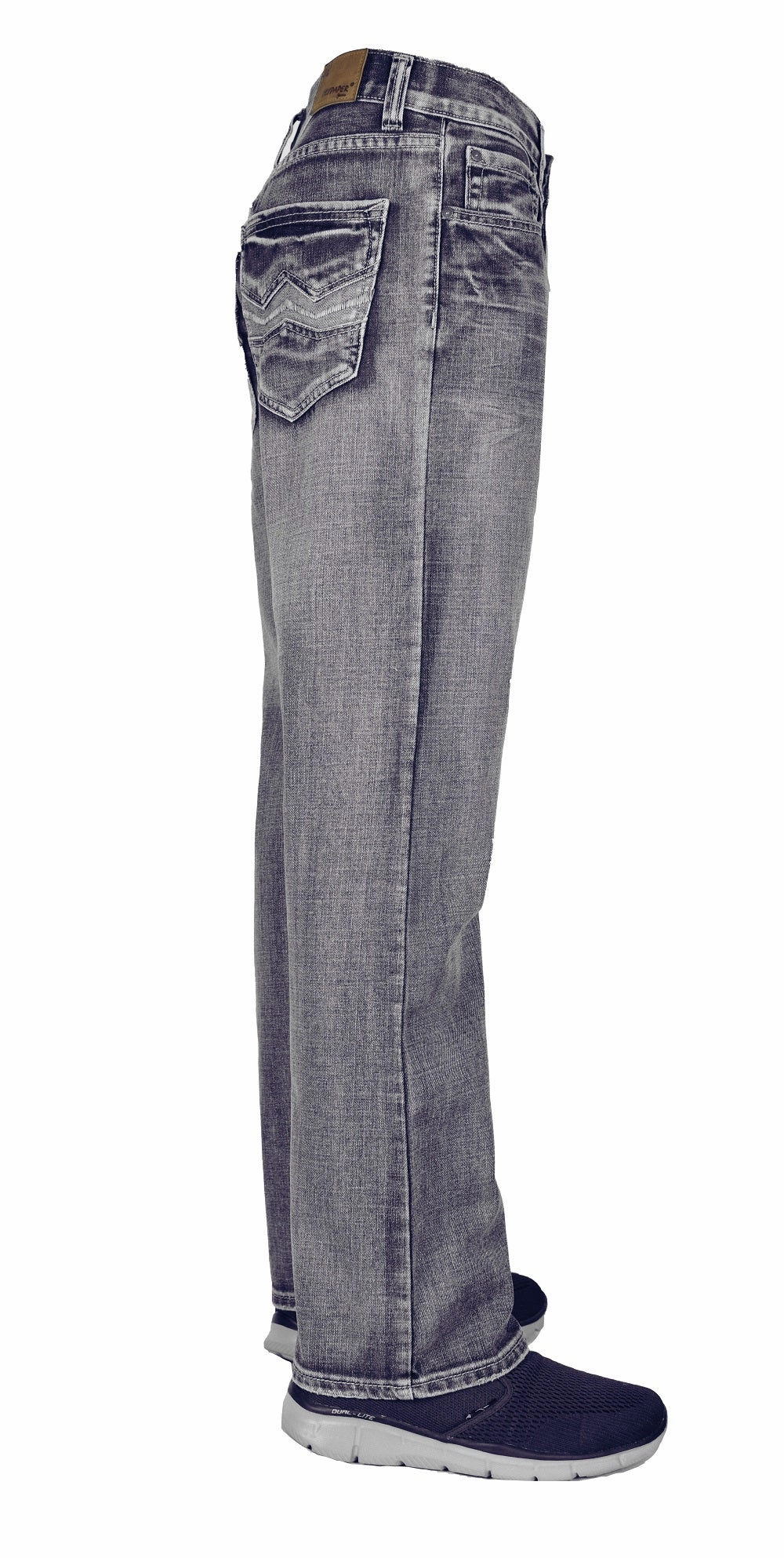 Smart Casual Neutral Flypaper Men's Bootcut Jeans Regular Fit Light Blue Wash 100% Cotton