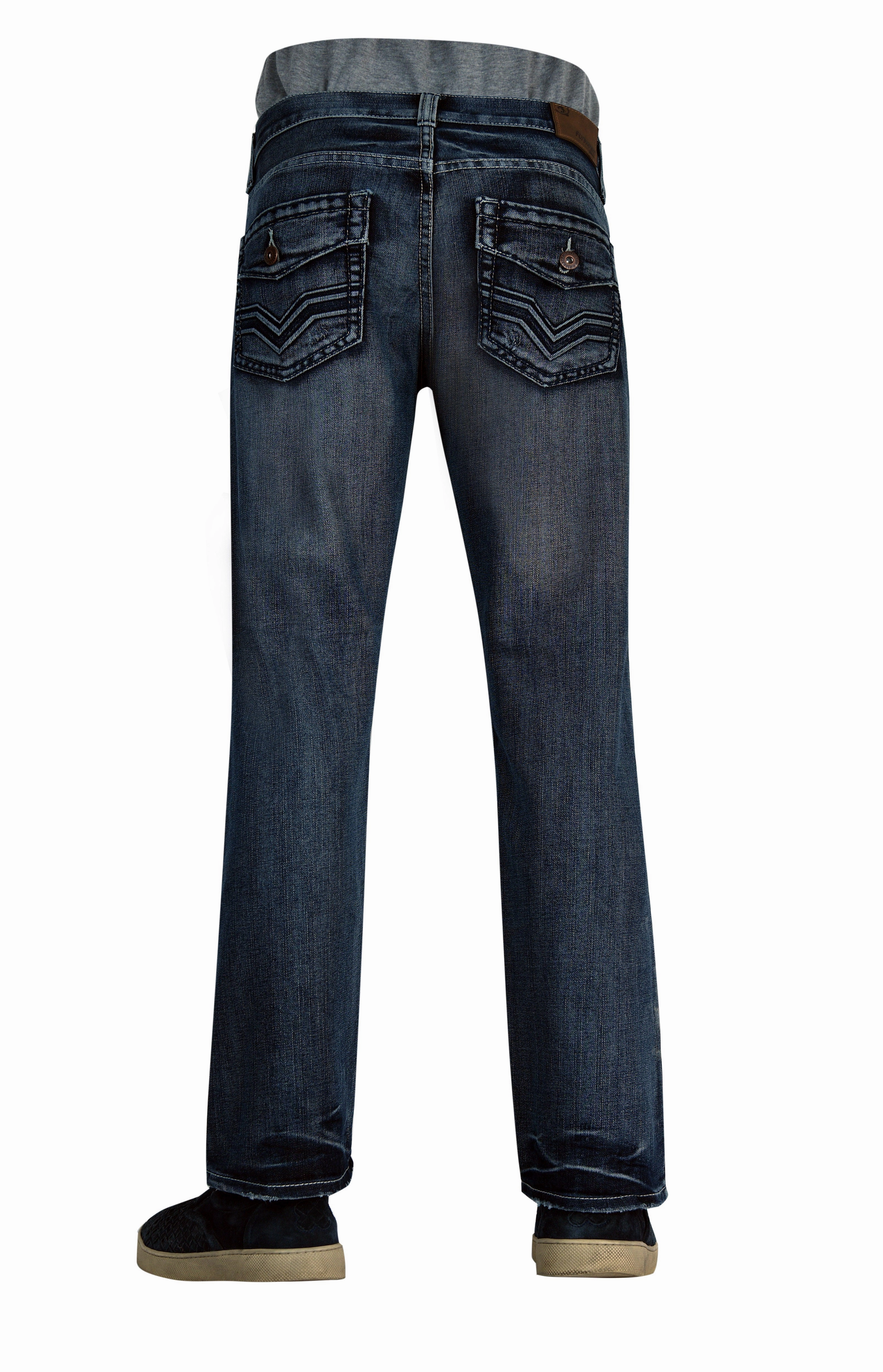 Easy Match Flypaper Mens Straight Jeans Med Silver Haze Regular Fit