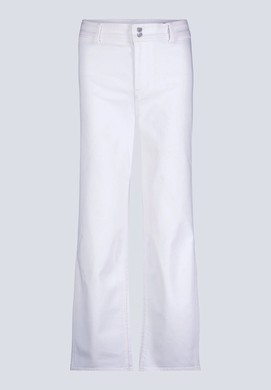 High Rise Wide Leg Adele Women's Soft Wash Jeans, White - BL16012 Style Combo Durable Weave