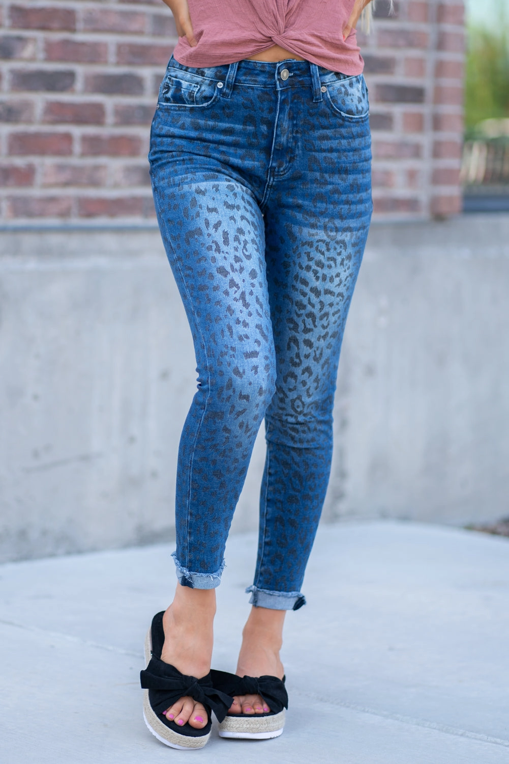 High Rise Leopard Print Skinny Wardrobe Classic