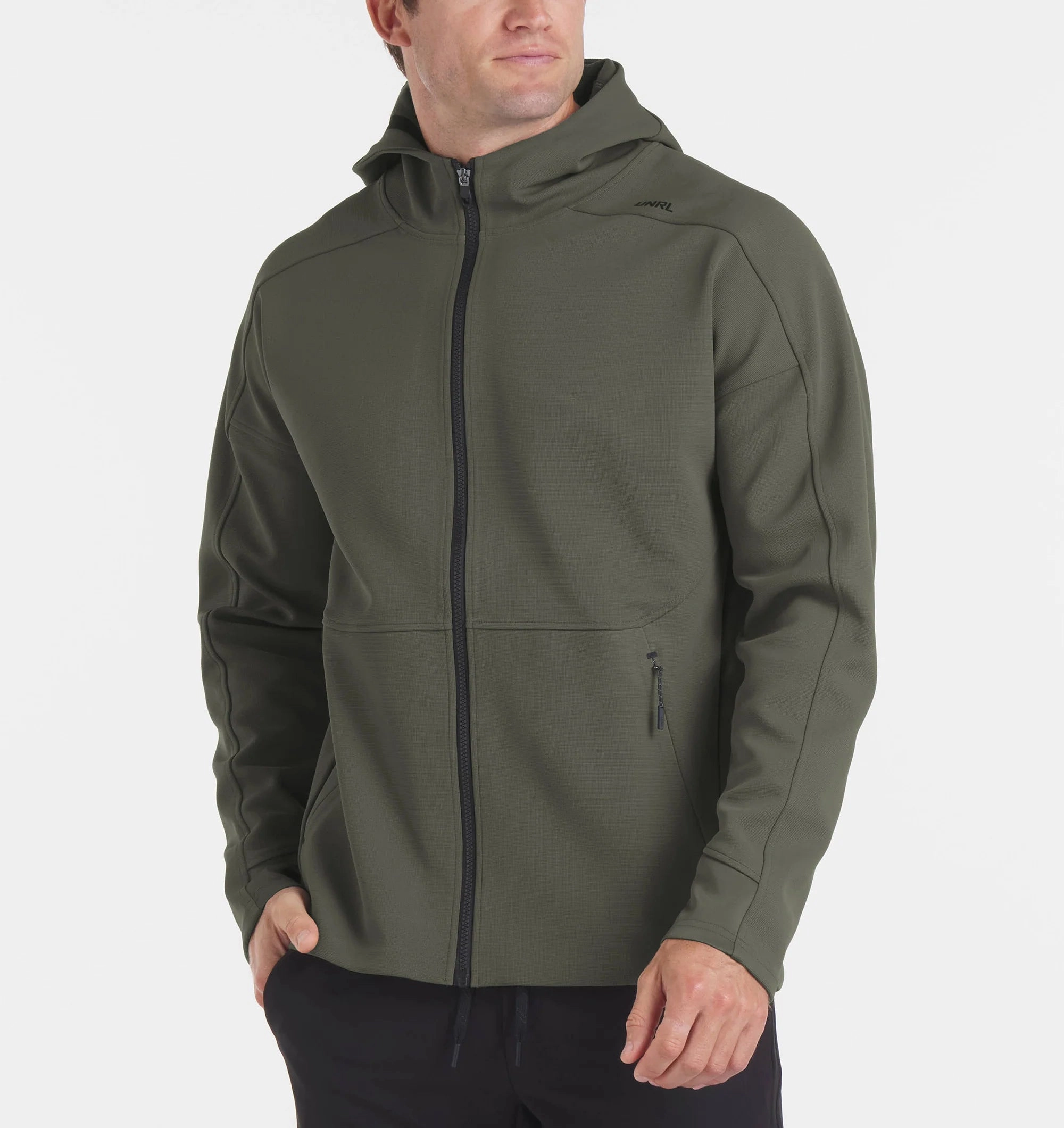 Men's UNRL Impact Full Zip | Hazel Green Unisex Casual Fit