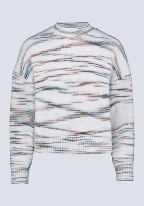 elastic waistband Raya Women's Knit Sweater, Egret White - SW0044F