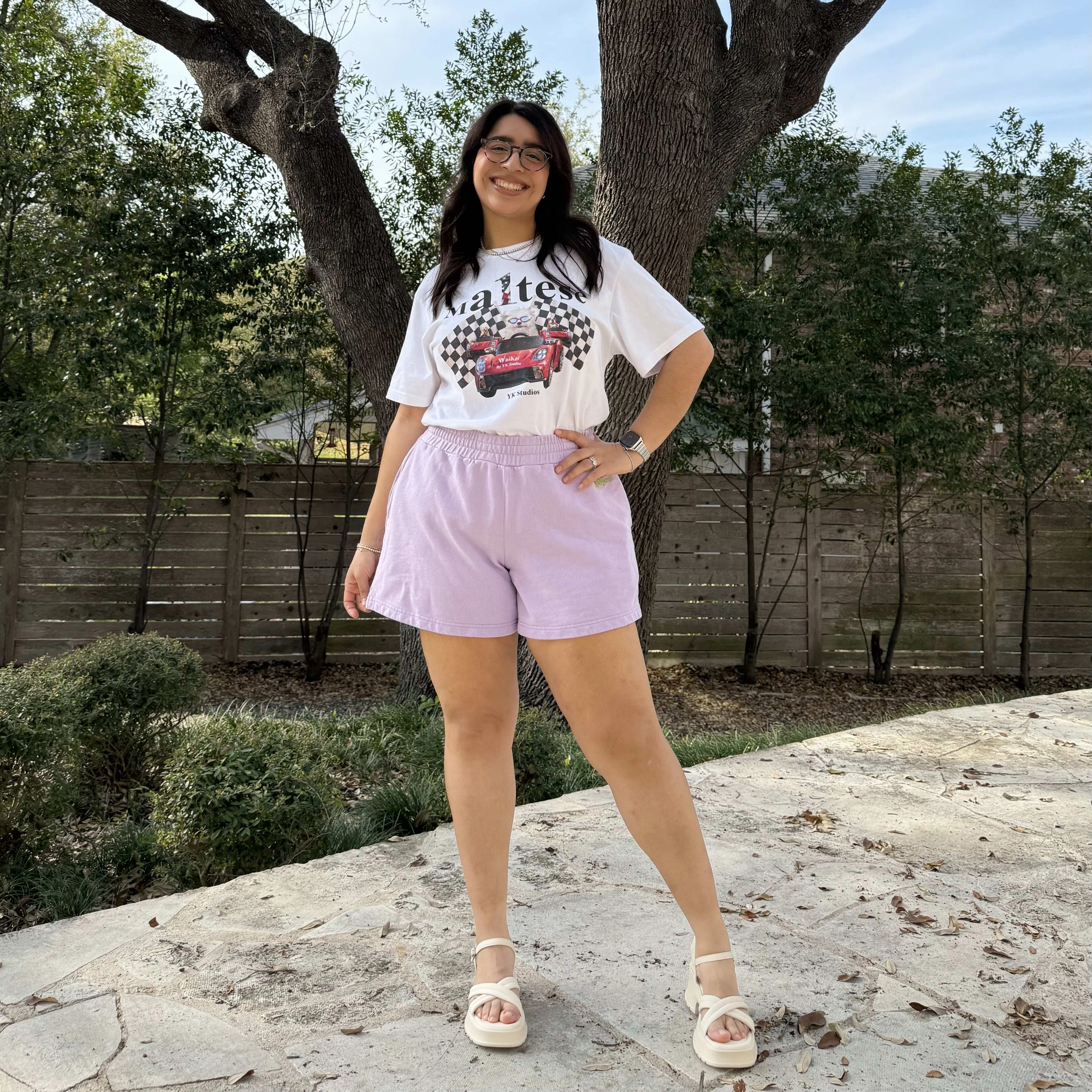 swimming suit alternative Uptown Girl Shorts - Lavender *Clearance Sale*