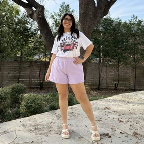 swimming suit alternative Uptown Girl Shorts - Lavender *Clearance Sale*