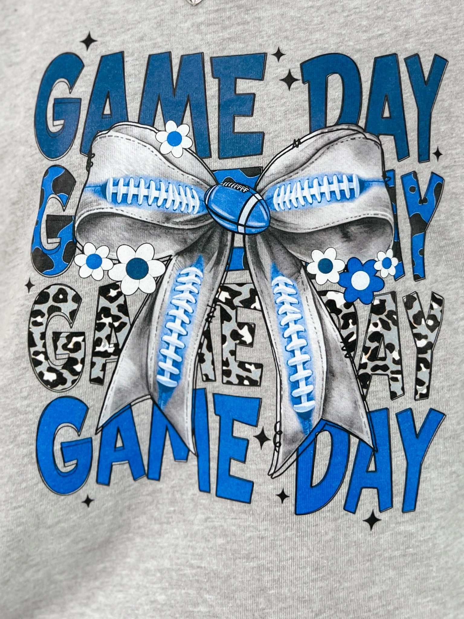 Game Day Bow and Football Custom Graphics Water resistant coating