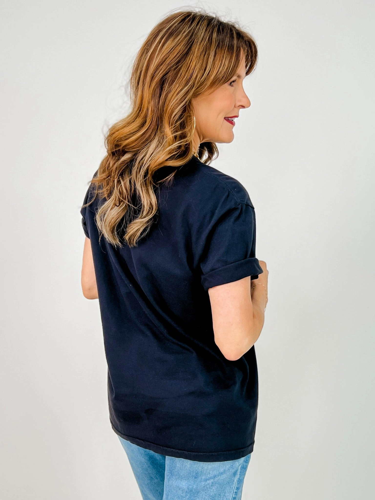 Game Day with Foil Football Custom Graphic Tee Sporty Style