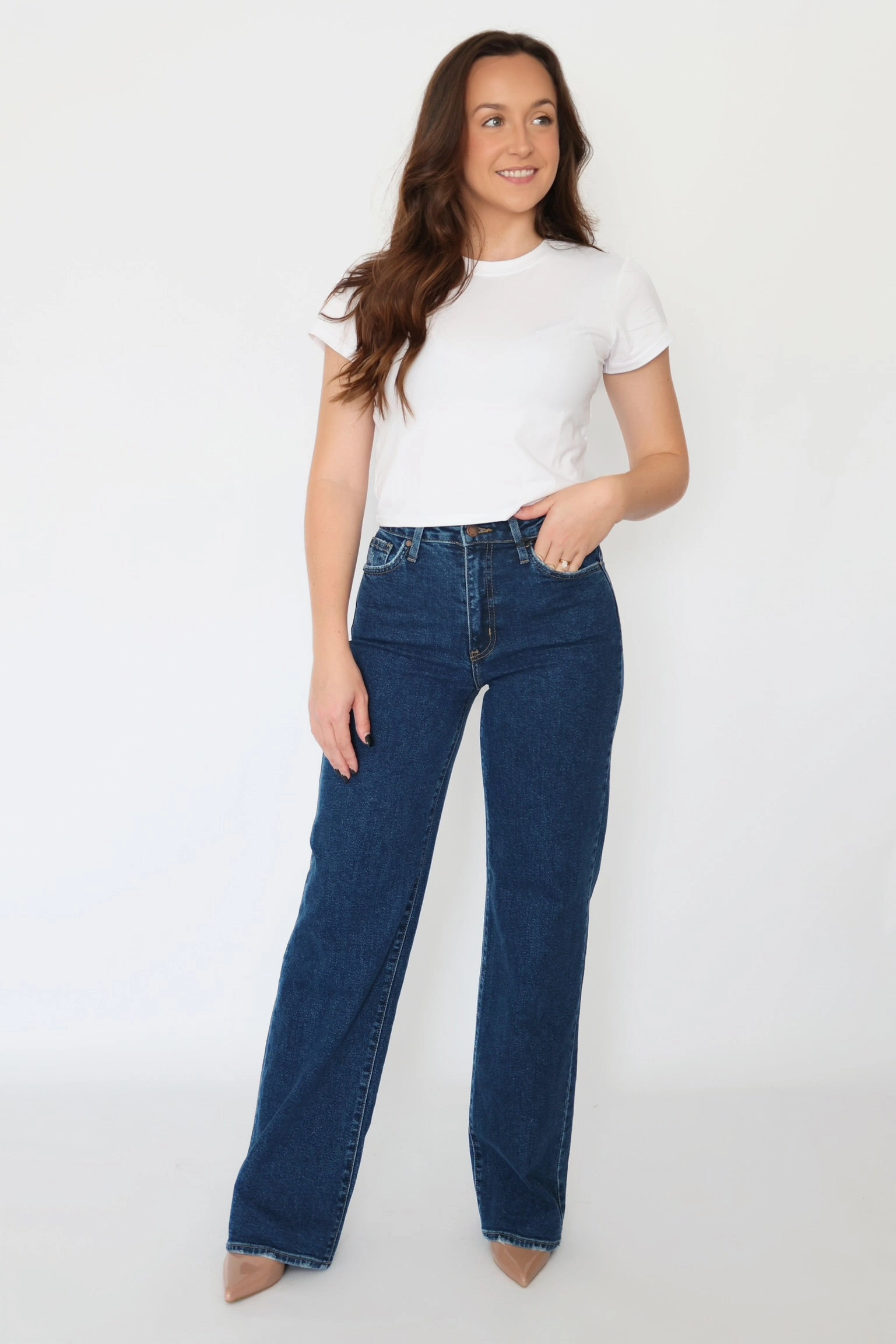 Georgia Relaxed Leg Denim- FINAL SALE Lightweight Denim Blend