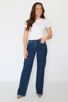 Georgia Relaxed Leg Denim- FINAL SALE Lightweight Denim Blend