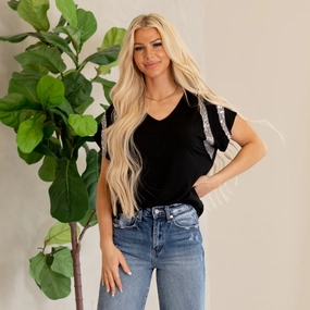 Glamour V Neck Top First Date Active Layer