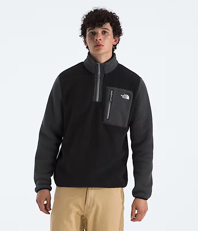 Modular Attachment Points Men's Yumiori 1/4 Zip | Black/Asphalt Grey/Monument Grey